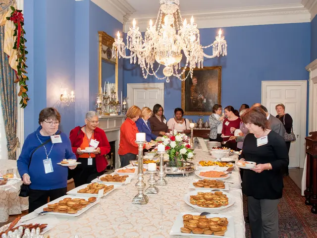 Chef Tim Raue expressing his fear as he holds onto the wall, attempts to avoid peeking outside.