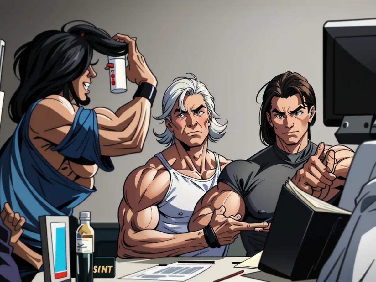 Contented entrepreneurs engaged in discourse during a session in the conference room of their...